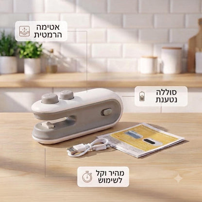 SealPro Mini -הסוד לשמירה על טריות המזון בלחיצה אחת