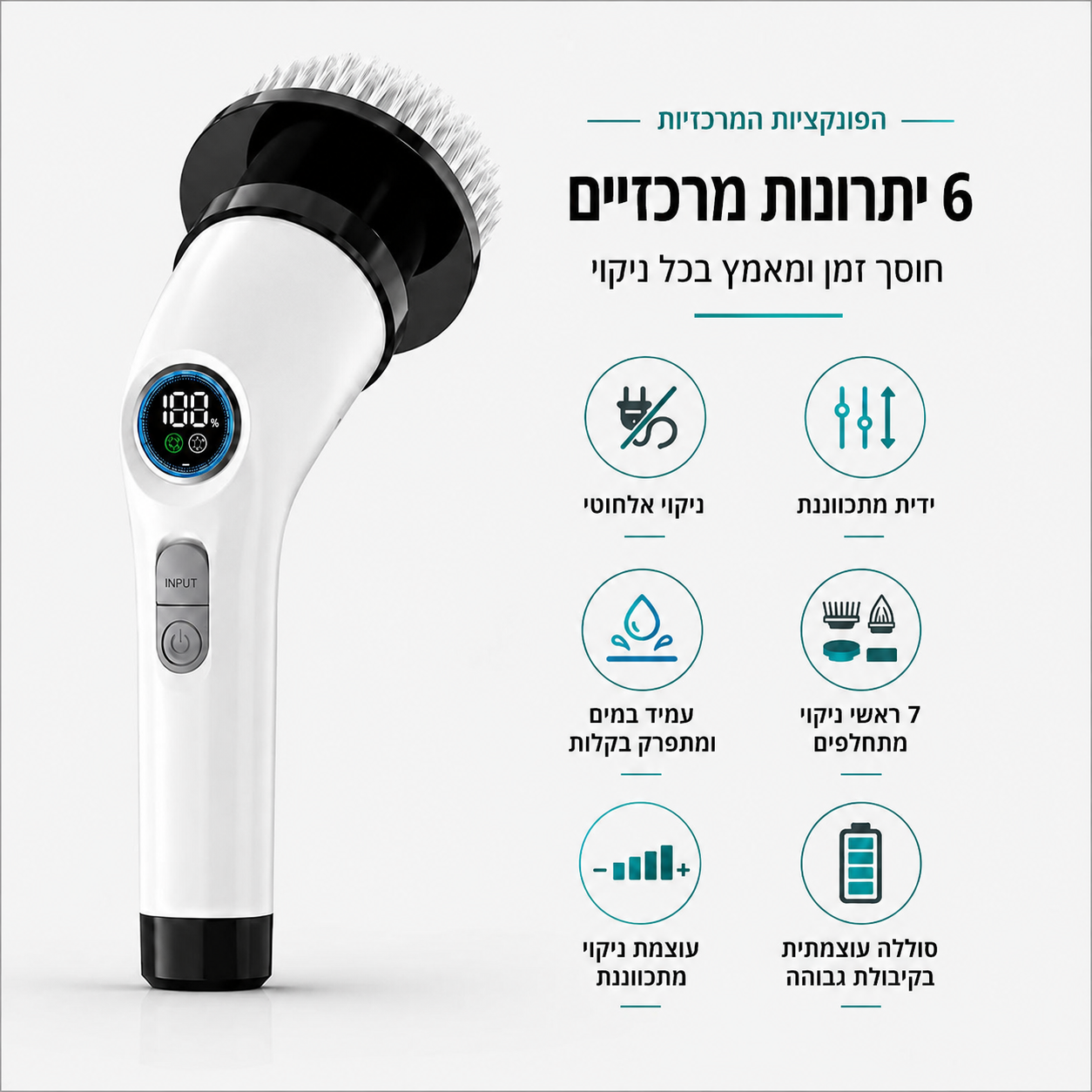 SpinScrub Pro – ניקוי עמוק ומהיר לכל הבית, בלי לשבור את הגב